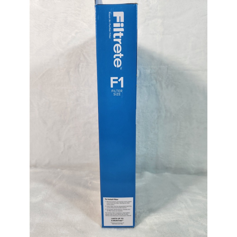 Filtrete F1 True HEPA Room Air Purifier Filter Premium Allergen Bacteria Virus - Picture 2 of 6